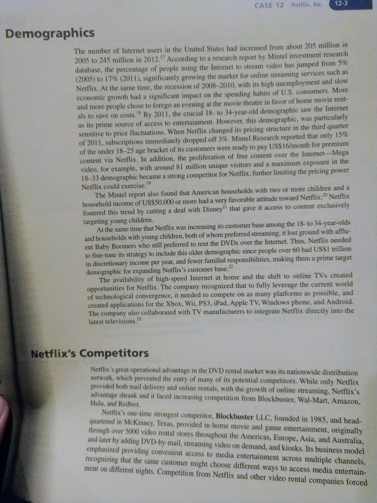 Using the case listed what are some strategic