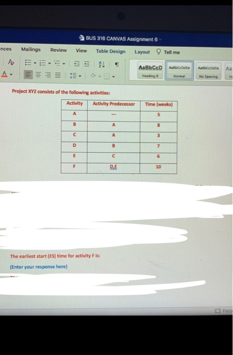 2 BUS 316 CANVAS Assignment 6 nces Mailings