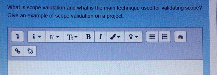 What is scope validation and what is the main