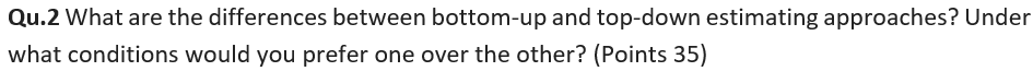 Qu.2 What are the differences between bottom-up