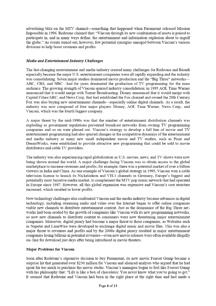 Case Study: Surviving in the Media and