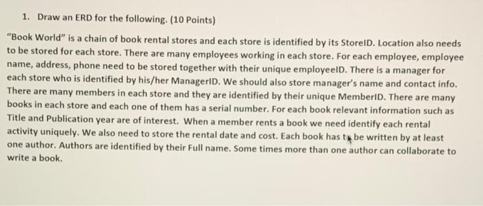 Question1. What would an