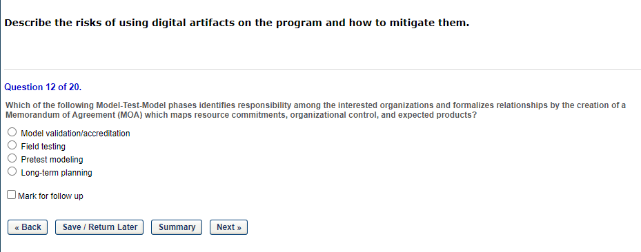 Describe the risks of using digital artifacts on
