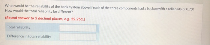A bank loan processing system has three