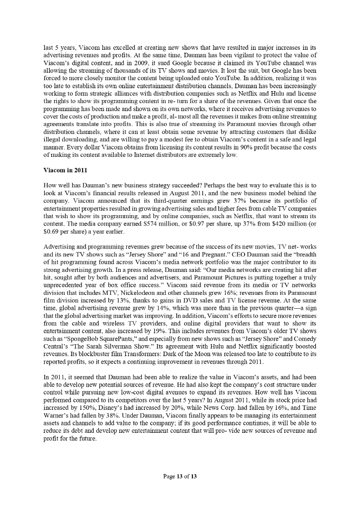 Case Study: Surviving in the Media and