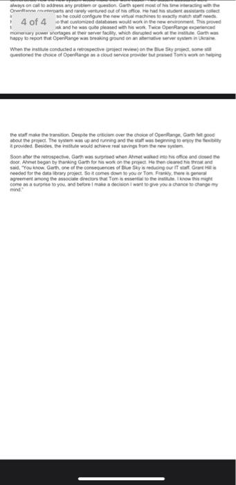 This is a case study, mention who are the