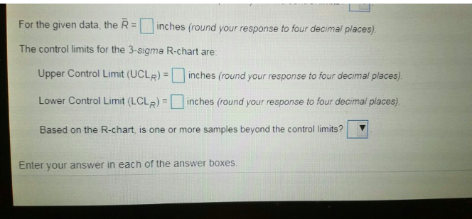 Refer to Table 56.1 - Factors for Computing