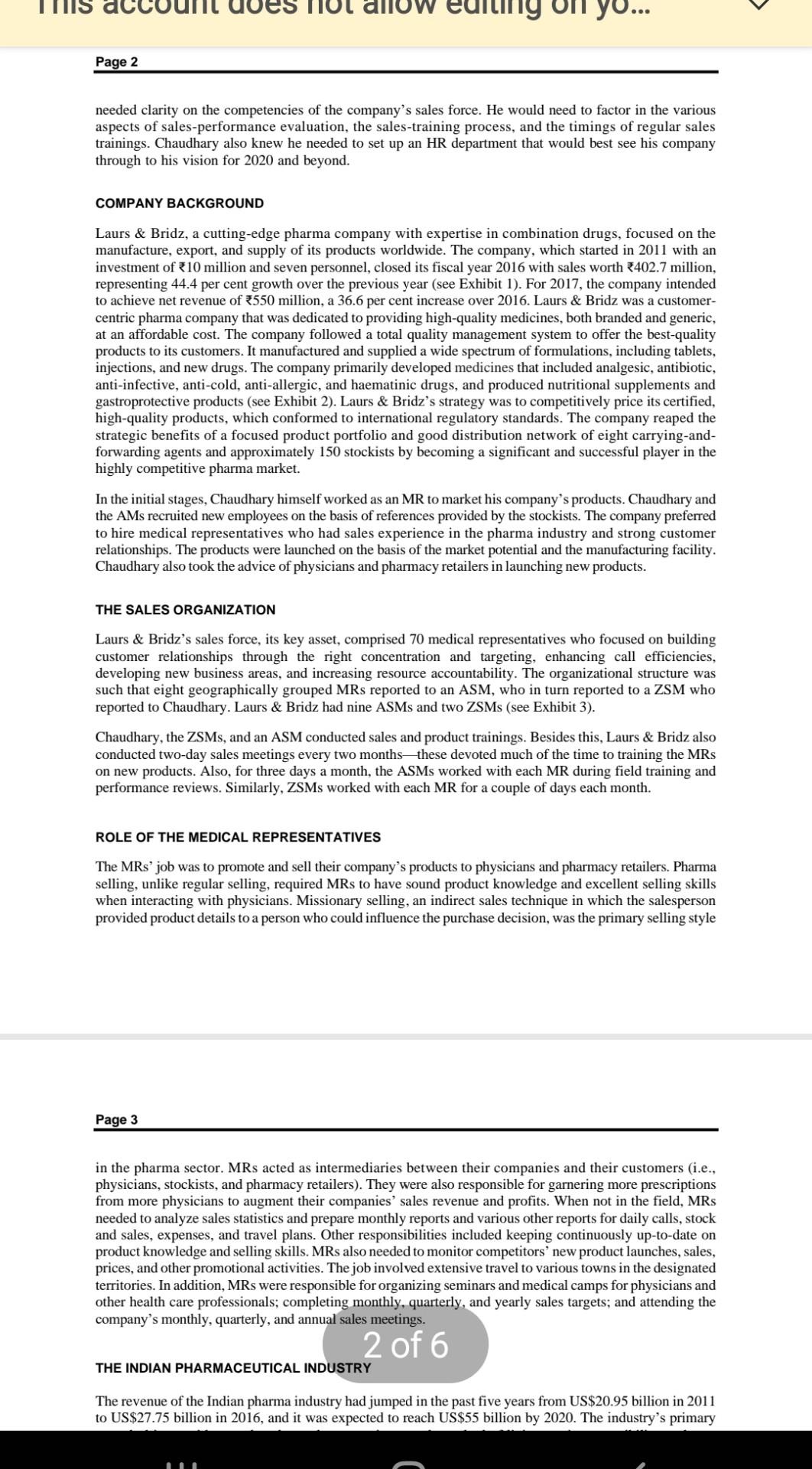 Pleade answer case study as per given 3 questions