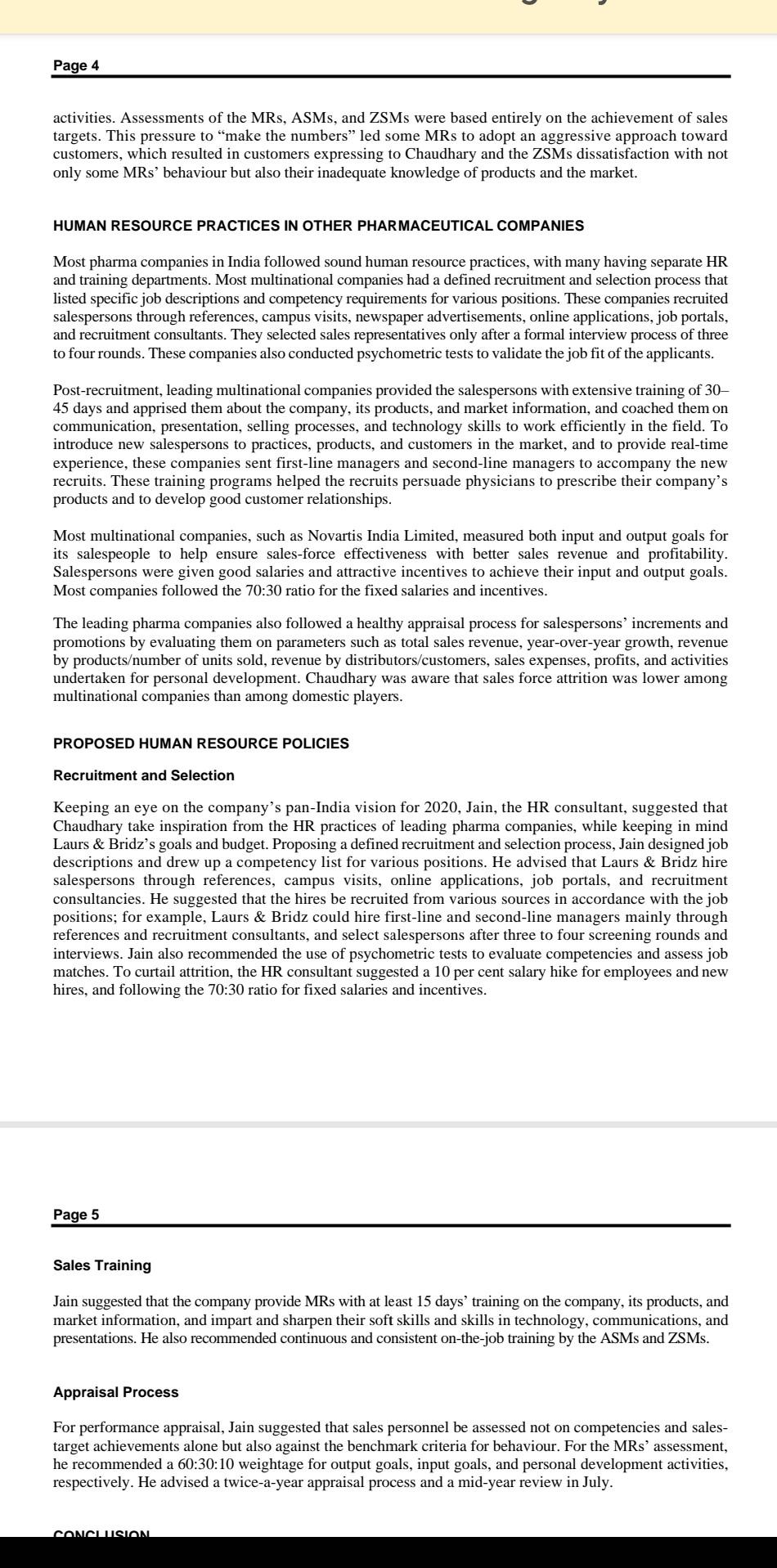 Pleade answer case study as per given 3 questions