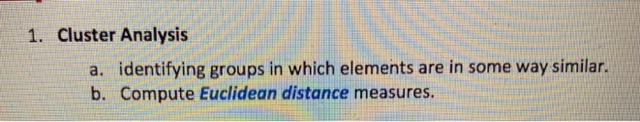Need an example on a excel and please explain 1.