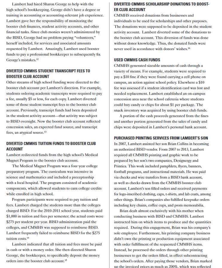 Use specific examples to identify weaknesses that