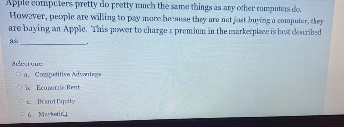 Apple computers pretty do pretty much the same