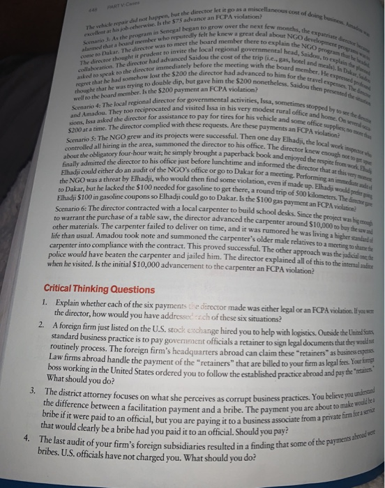 please read the case and answer the critical