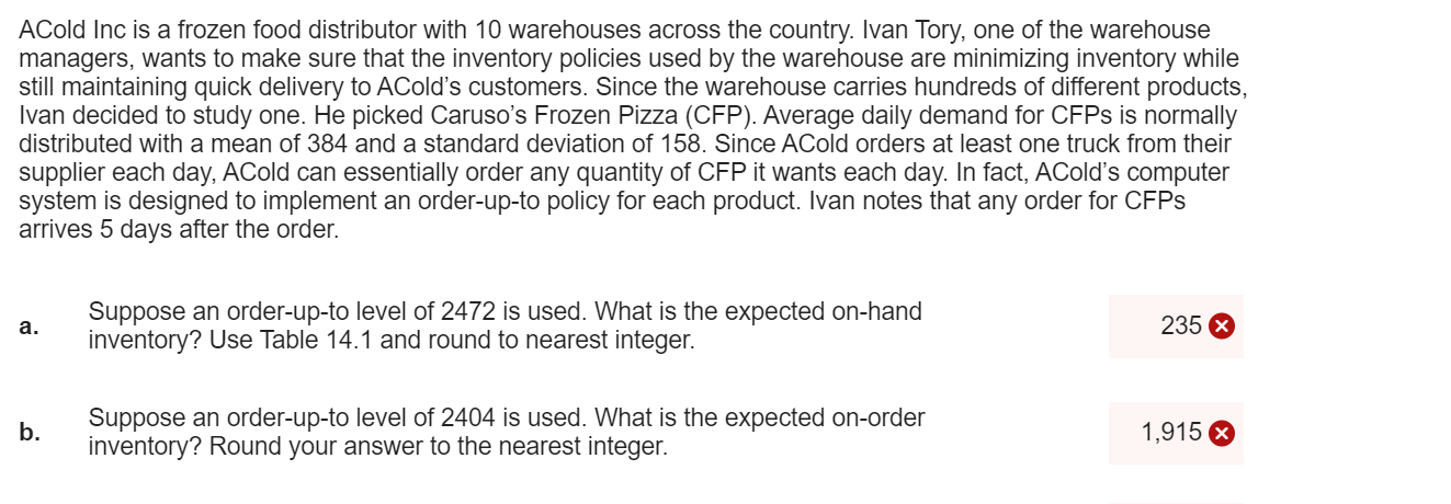 Please use the data from this question to answer