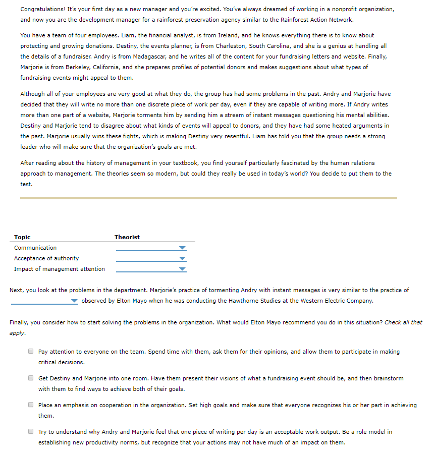 Congratulations! It's your first day as a new