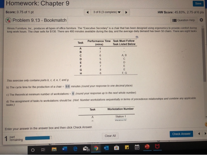 E and F please ! Save Homework: Chapter 9 Score: