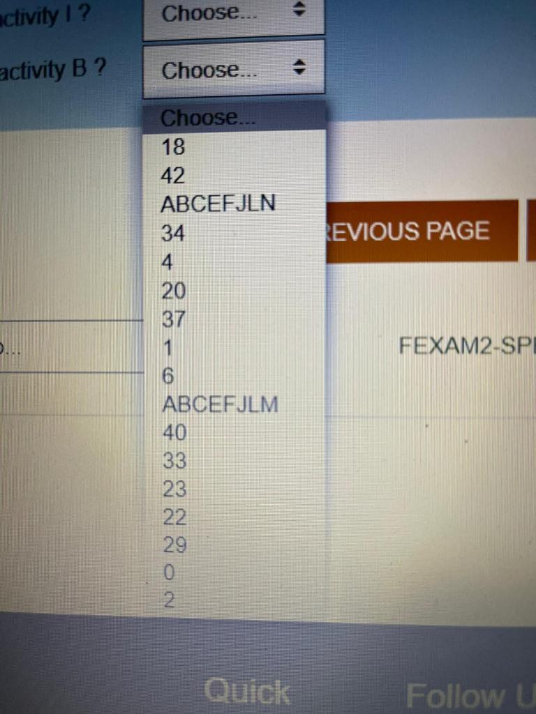 chooose the right answer The table below shows