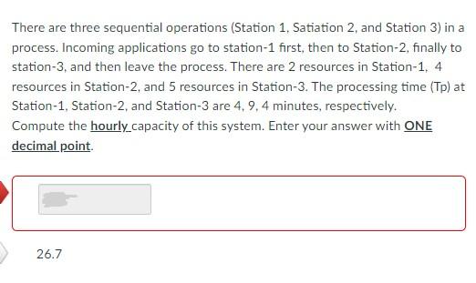 There are three sequential operations (Station 1.