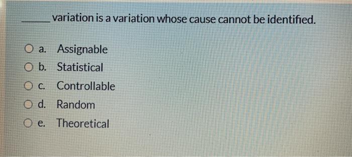 A change in the process dispersion for a measured