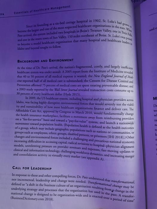 From this case study, need help with all 6