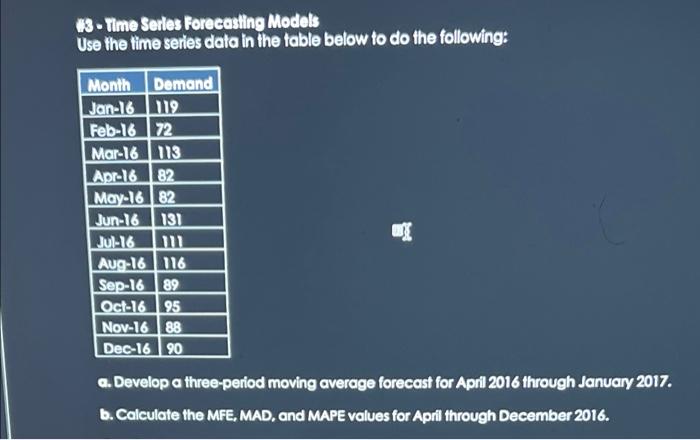 #3 - Time Serles Forecasting Models Use the time