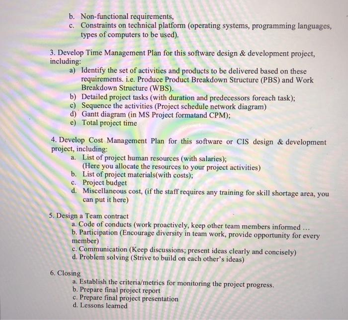 what more? Description Section I (Preliminary