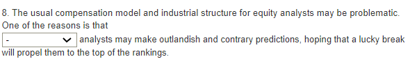 8. The usual compensation model and industrial