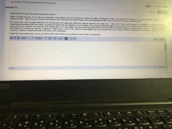 AMwing to another question will save this