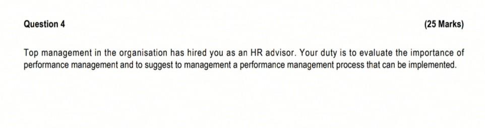 Human Resource Management SECTION A [100 Marks)