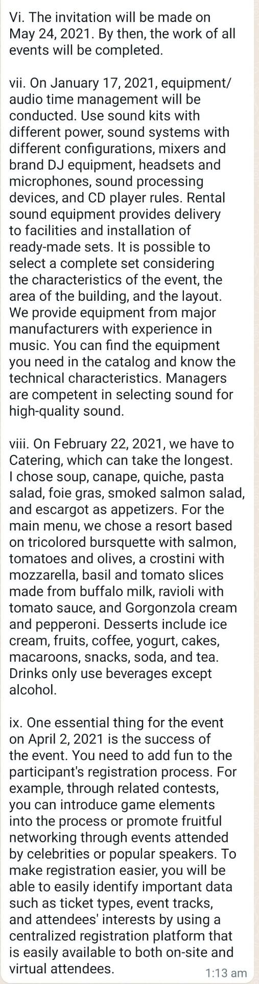 1 2 According to number 1 and 2, please complete