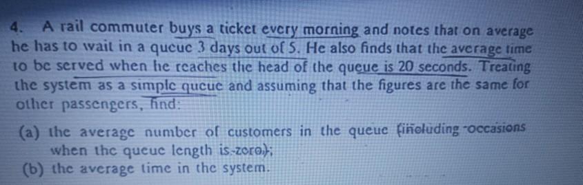 Please explain each step A rail commuter buys a