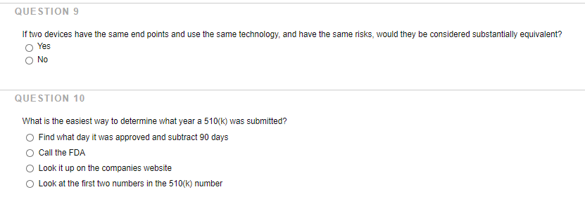 QUESTION 9 If two devices have the same end