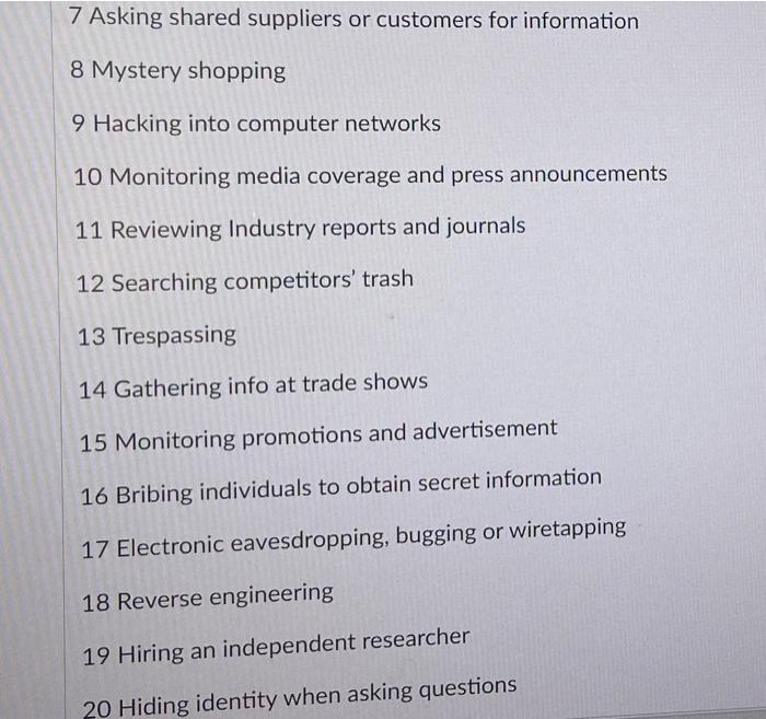 pls explain for the activities that are