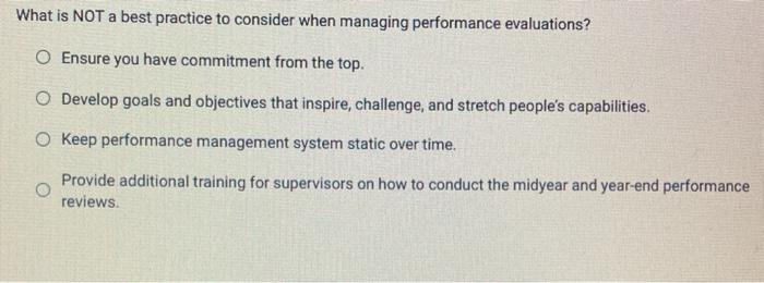 What is NOT a best practice to consider when