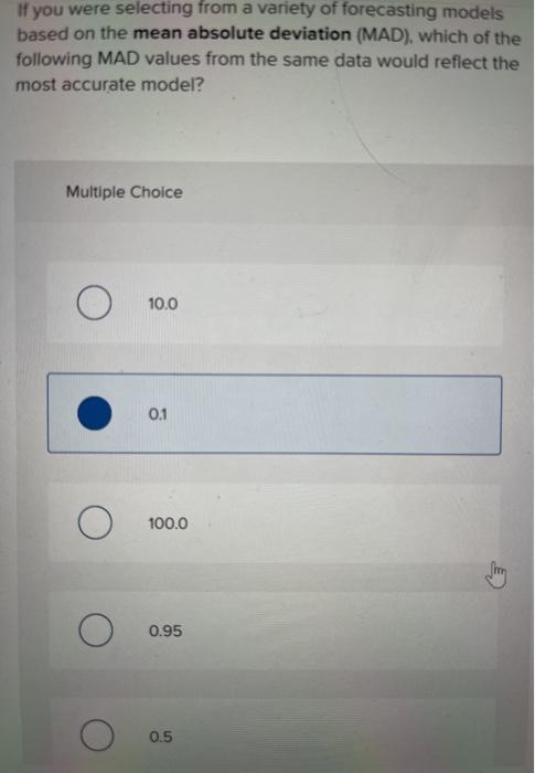 If you were selecting from a variety of