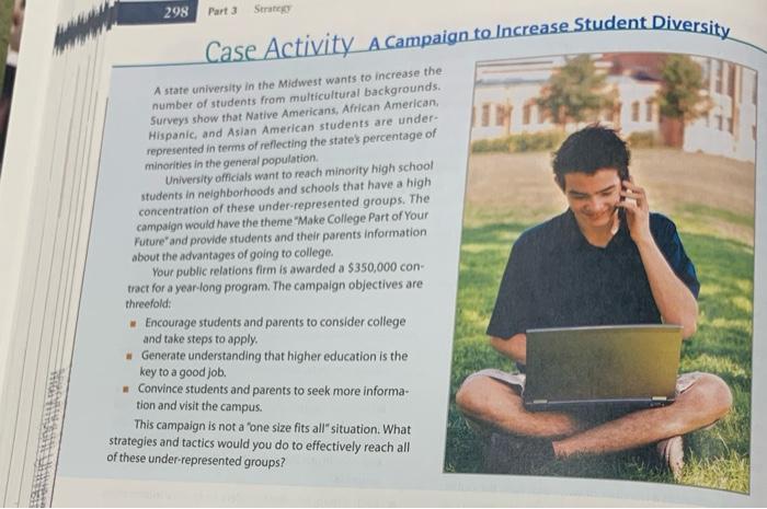 List the specific underrepresented audience,