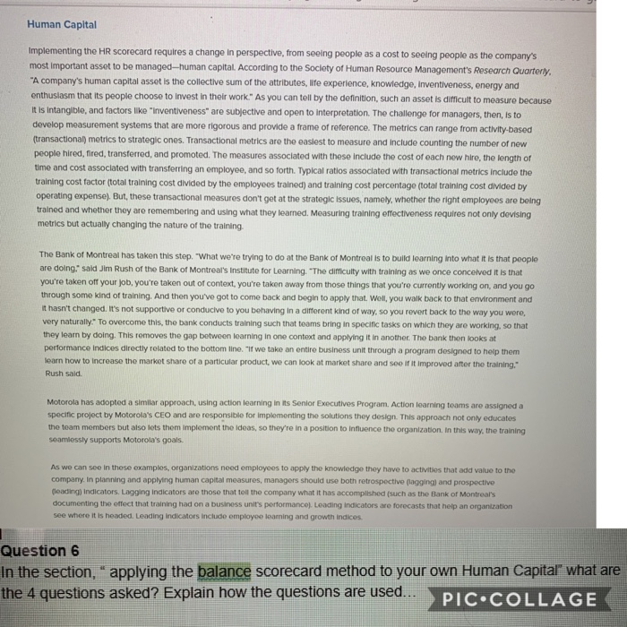 Human Capital Implementing the HR scorecard