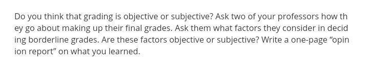 I need one page report (typed) , no handwritten..