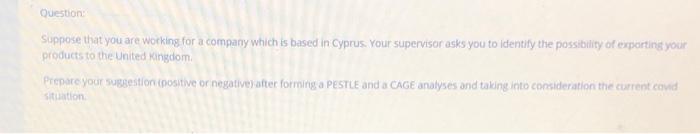 state the the cimpany based in cuprus wanting to