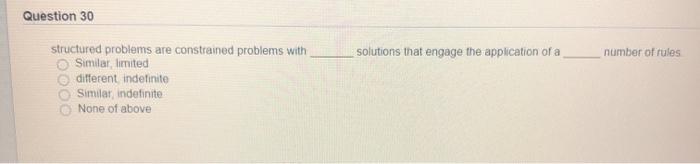 Question 21 If a problem has not come up often