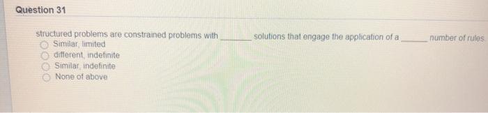 Question 21 If a problem has not come up often