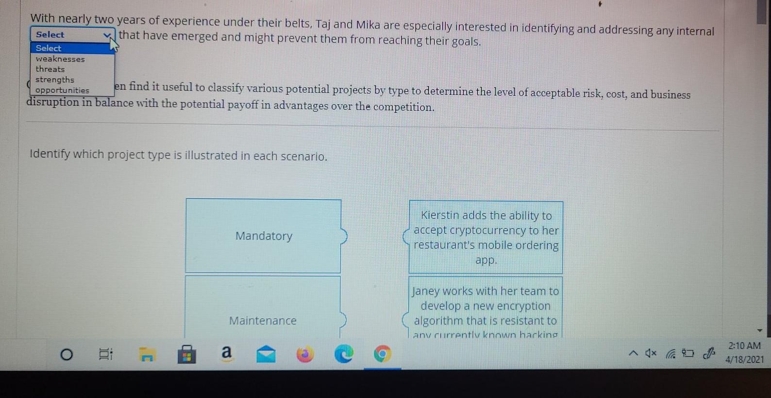 sentences to be finished, blue needs to be