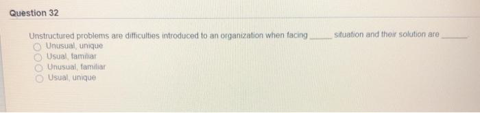 Question 21 If a problem has not come up often