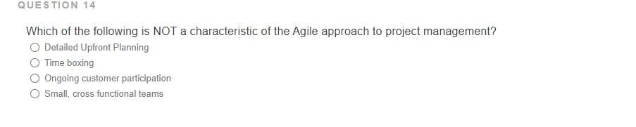 QUESTION 14 Which of the following is NOT a