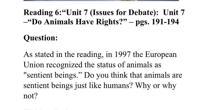 Reading 6:Unit 7 (Issues for Debate): Unit 7 _Do