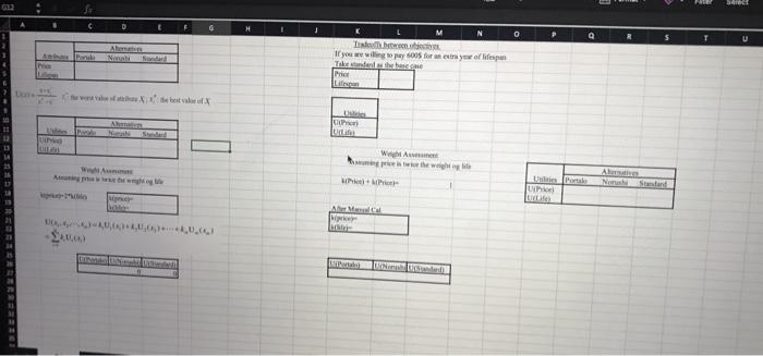 using excel sheet 1a. Apply Multi Attribute