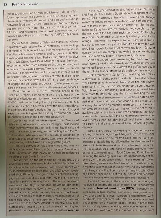 Write a synopsis on the case study. Hospitality