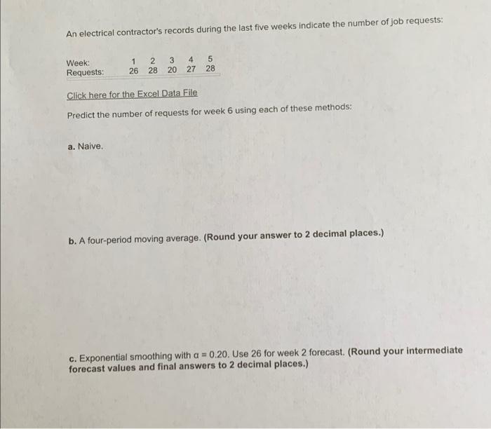An electrical contractor's records during the