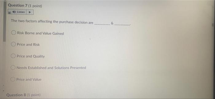 i need this quickly i will like. Question 7 (1