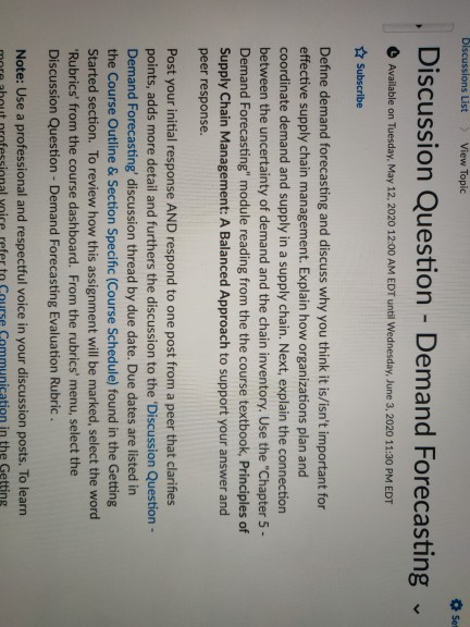 Discussions List View Topic Sel Discussion